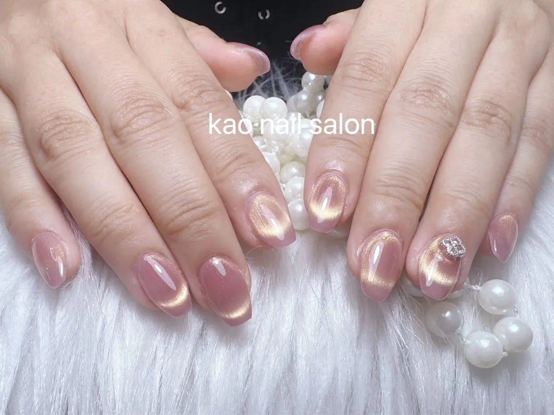 ネイル ハンドネイル kao nail マグネット/長さだしのネイルデザイン