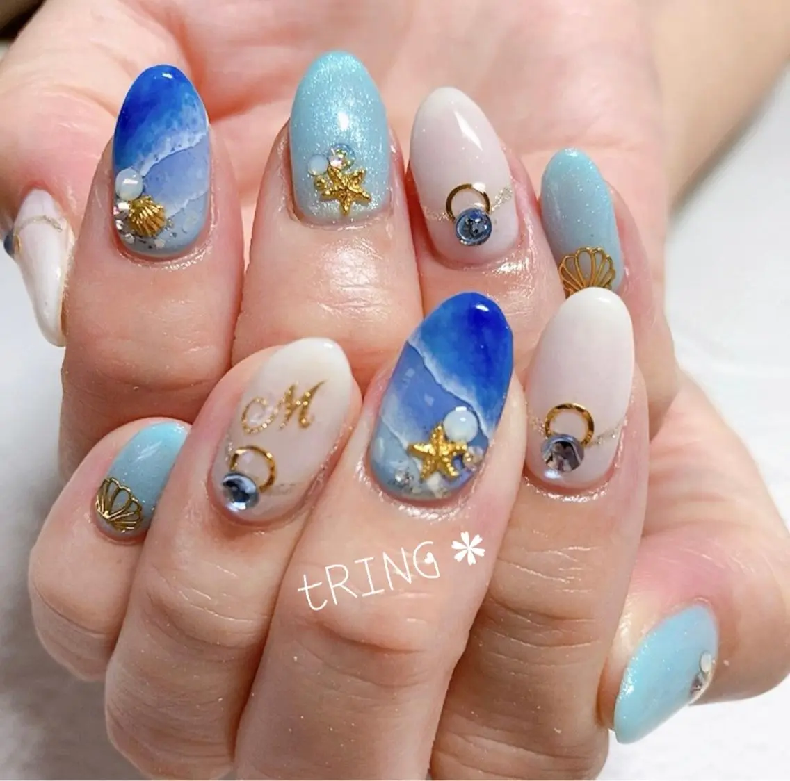 ネイル ハンドネイル tRING* しいの木台のネイルデザイン