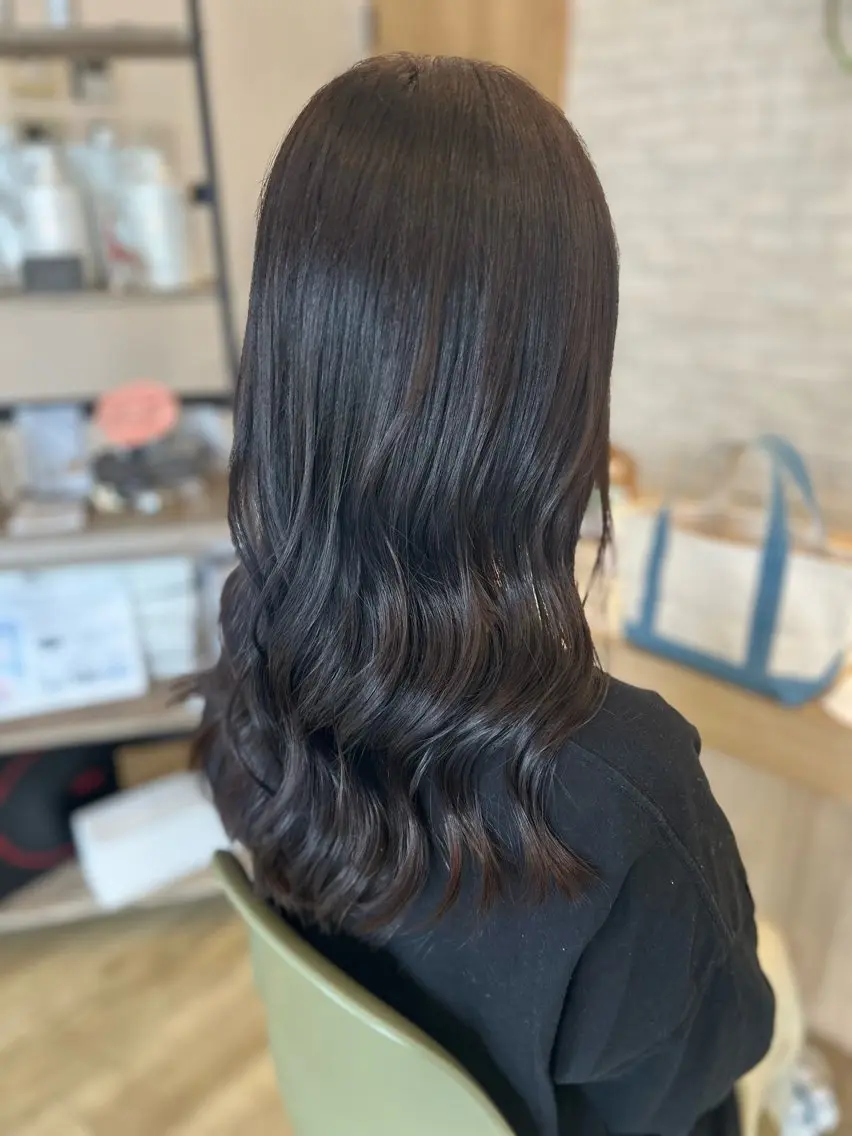 ロング カラー グレージュ カット ヘアカラー トリートメント 骨格似合わせカット✨ 林 まどかのヘアスタイル