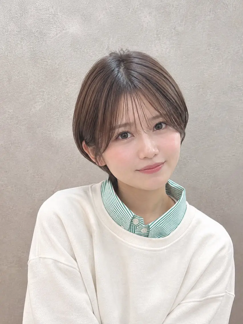 ショート カラー オリーブカラー 似合わせカット ショートヘア 小顔カット カット ヘアカラー トリートメント 【enil代表】 杉林和哉のヘアスタイル