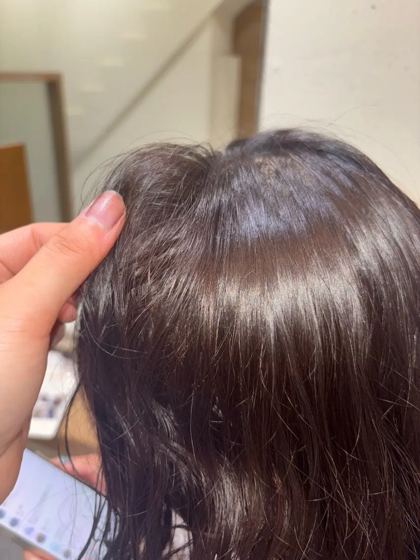 ロング カット ヘアカラー トリートメント ヘッドスパ 透明感ツヤカラー/ 縮毛矯正/静岡のヘアスタイル