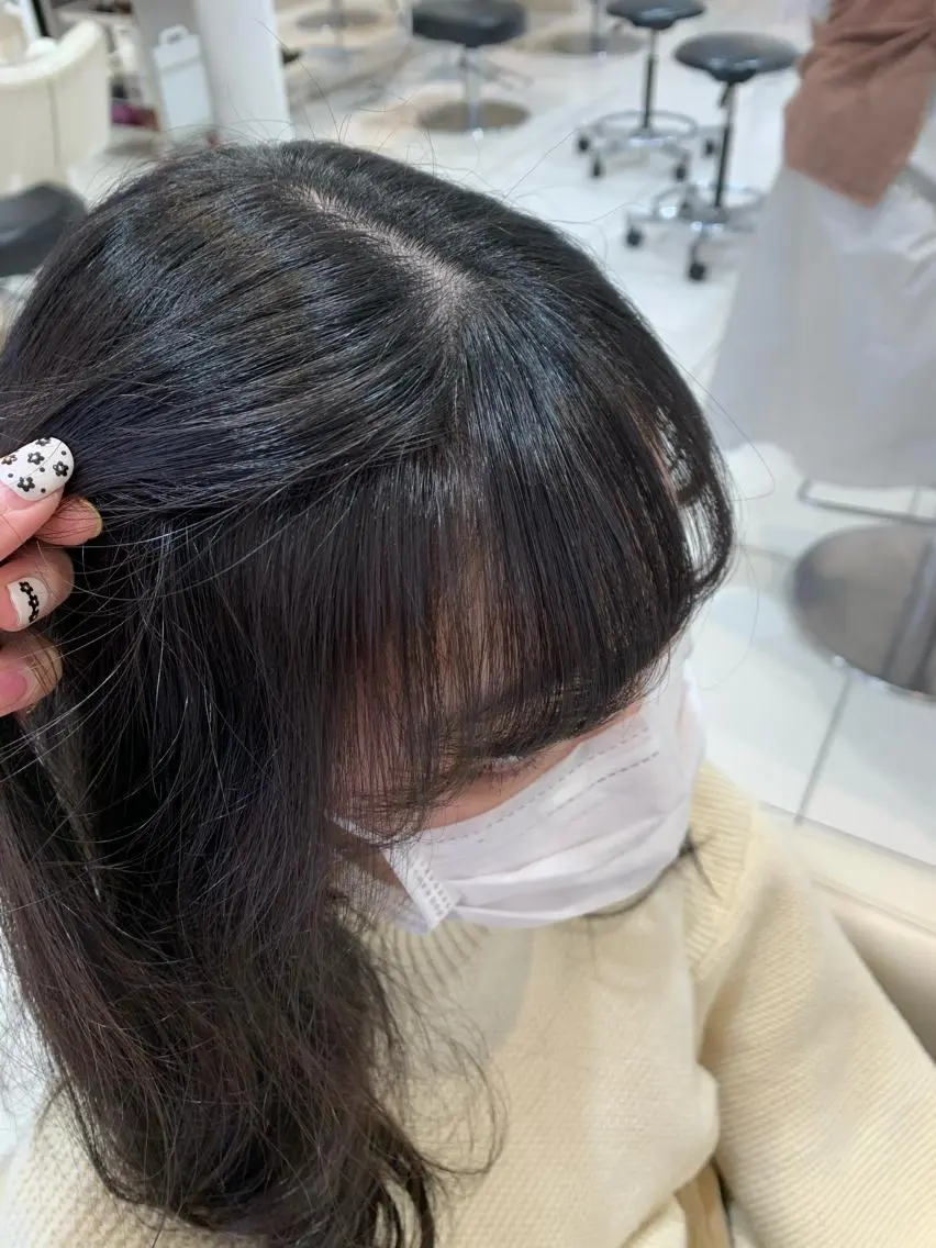 【美髪縮毛矯正】カット+前髪縮毛矯正の写真