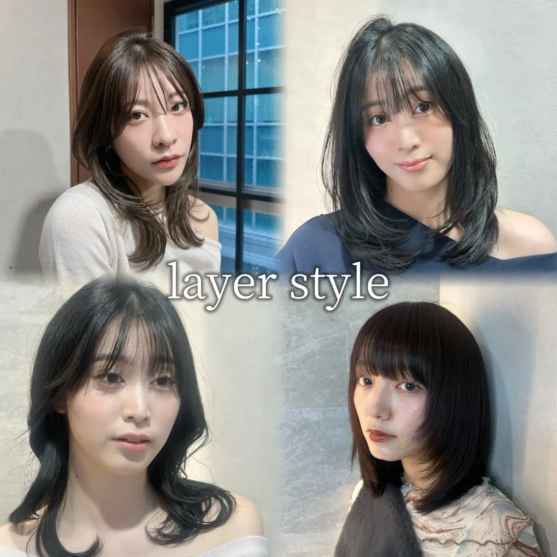 ミディアム カラー ボブ レイヤーカット カット ヘアカラー 縮毛矯正/ ✨艶髪/芦川優磨のヘアスタイル