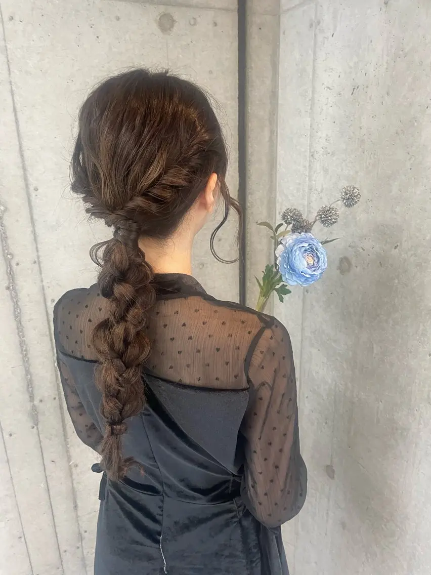 ロング ヘアアレンジ ヘアセット 美髪× ヘアセット✨Araiのヘアスタイル