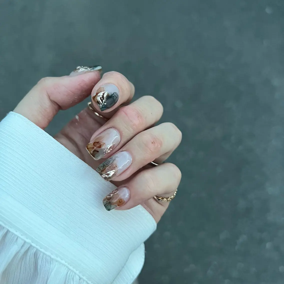ネイル アートネイル ミラーネイル Lumière nail_RIKAのネイルデザイン