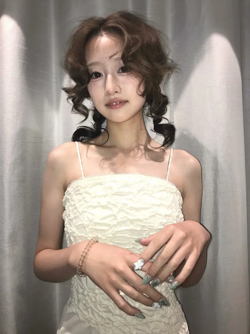 ミディアム カラー ヘアアレンジ MIYU/栄/矢場町 /カラーモデルのヘアスタイル