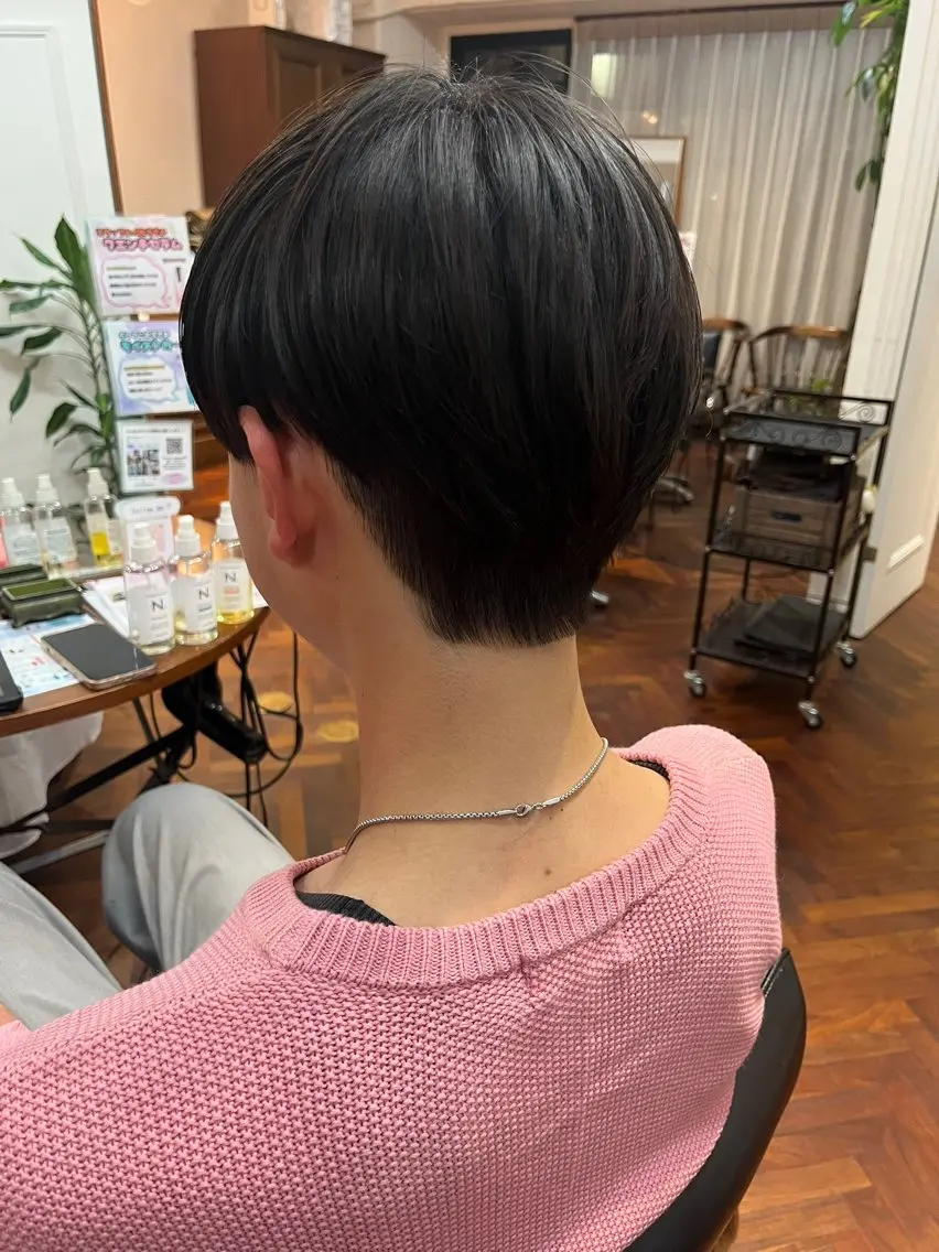 ショート メンズ マッシュ 野口 詩織のヘアスタイル