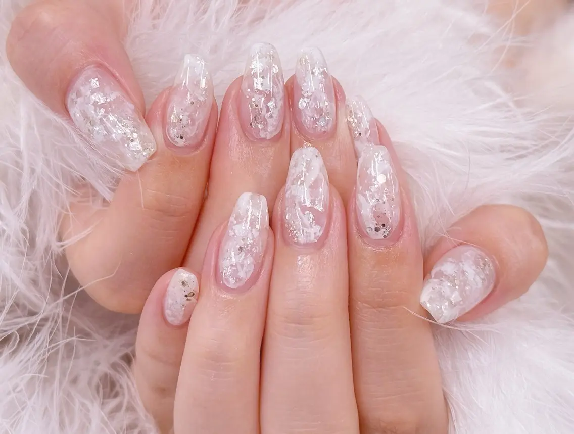 ネイル アートネイル フラッシュネイル フラワーネイル ジェルネイル ガーリー Puti nailのネイルデザイン