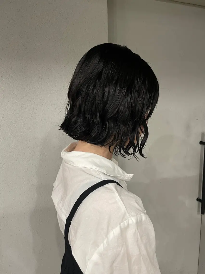 ミディアム カラー パーマ カット 表参道🌿赤み消し カラー/チナツのヘアスタイル