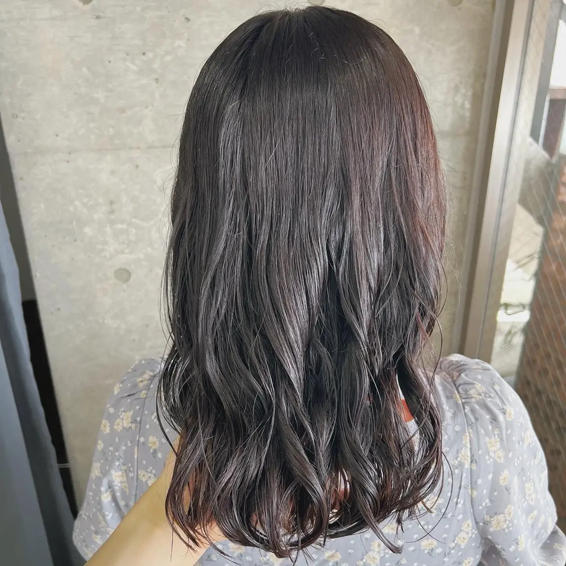 ミディアム パーマ カット パーマ トリートメント ボブパーマコテ巻き風 パーマNo1深江秀平のヘアスタイル