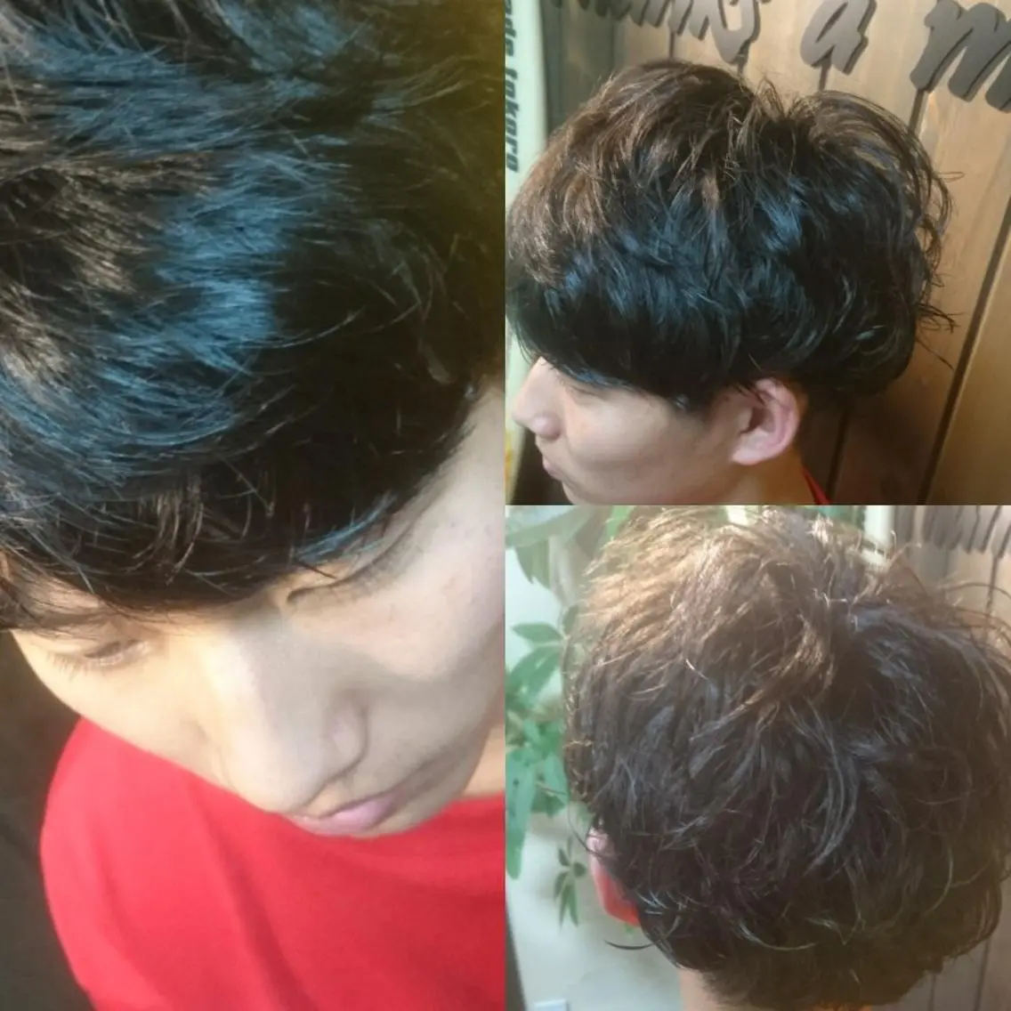 メンズ マッシュ メンズパーマ 岡林 選のヘアスタイル