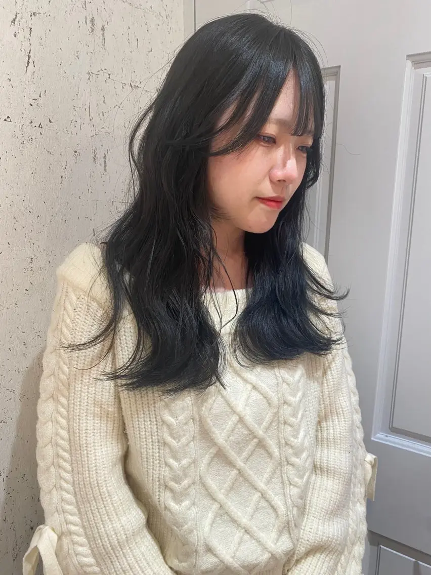 ロング カラー 透明感カラー ヘアカラー トリートメント mai / linoah˚✧のヘアスタイル