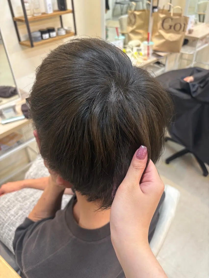 カラー グレージュ オリーブグレージュ オリーブグレー ヘアカラー 🎀カラーモデル 募集中✧めい🎀のヘアスタイル