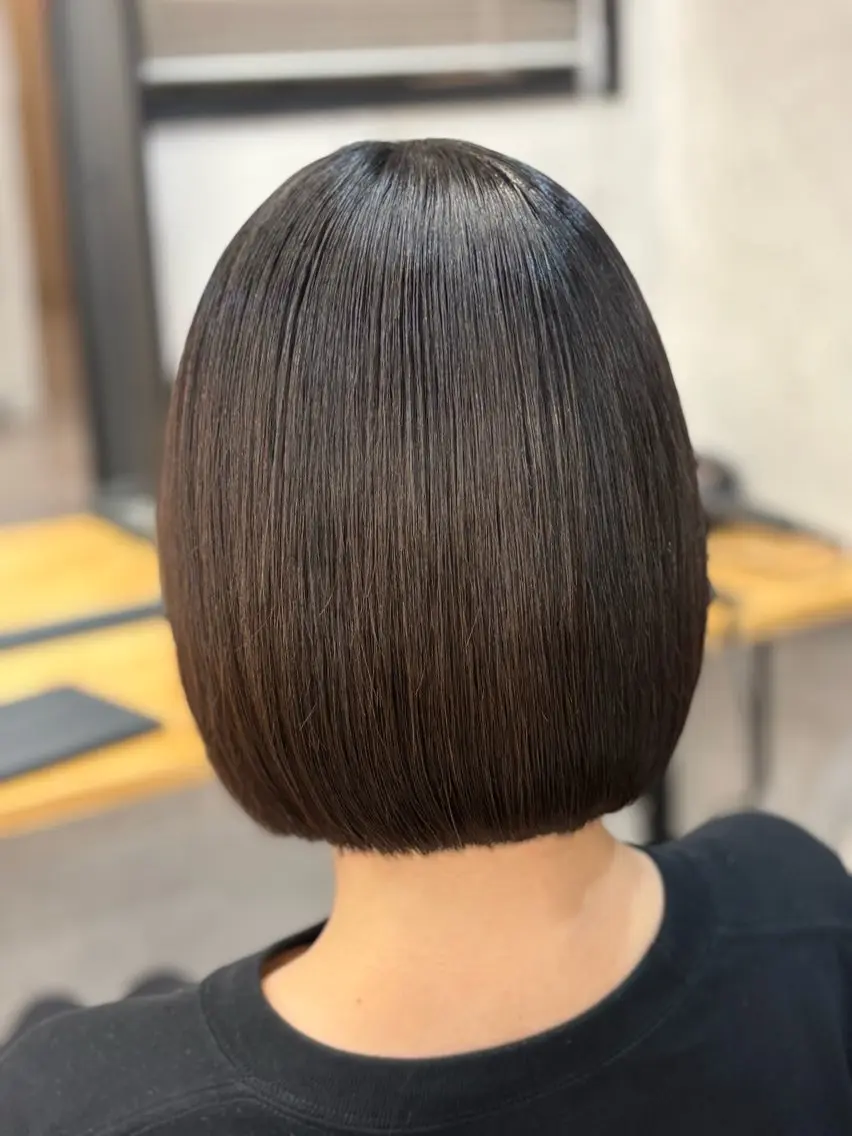 ミディアム ボブ エクステ/ハイトーン /ミサキのヘアスタイル