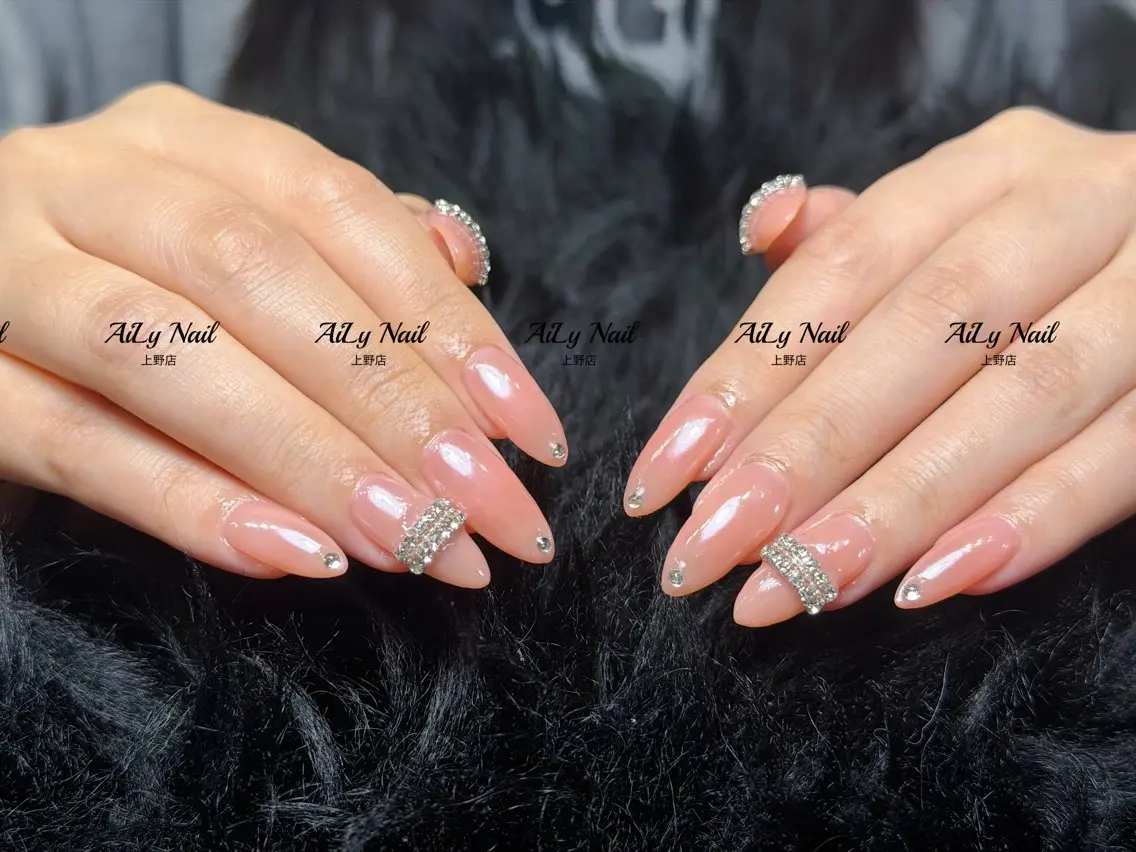 ネイル アートネイル ジェルネイル マグネットネイル ニュアンスネイル シンプルネイル ハンドネイル AiLy Nail 上野店のネイルデザイン