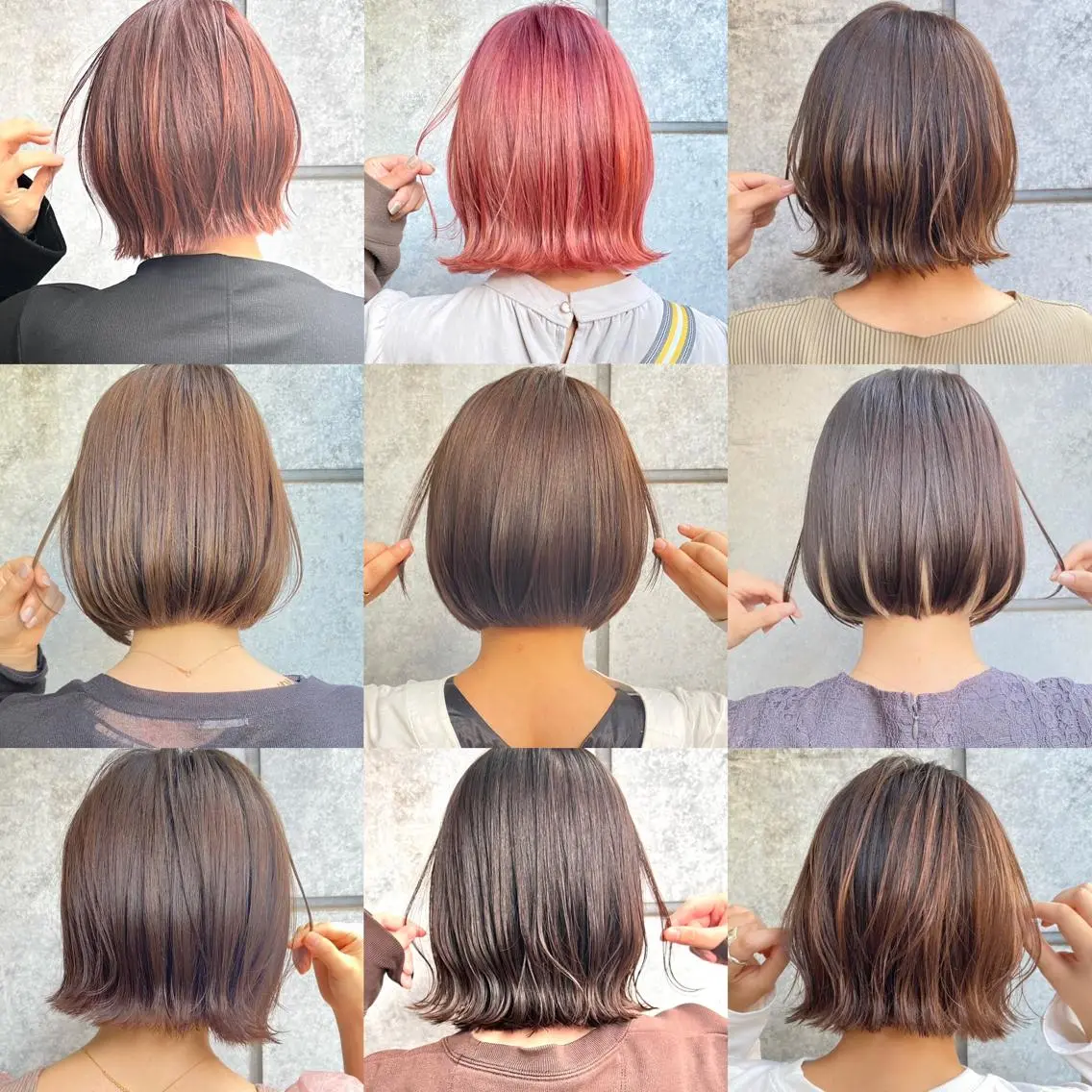 ショート カラー カット ヘアカラー トリートメント 癖毛救済✂️ボブ /髪質改善ストレートのヘアスタイル