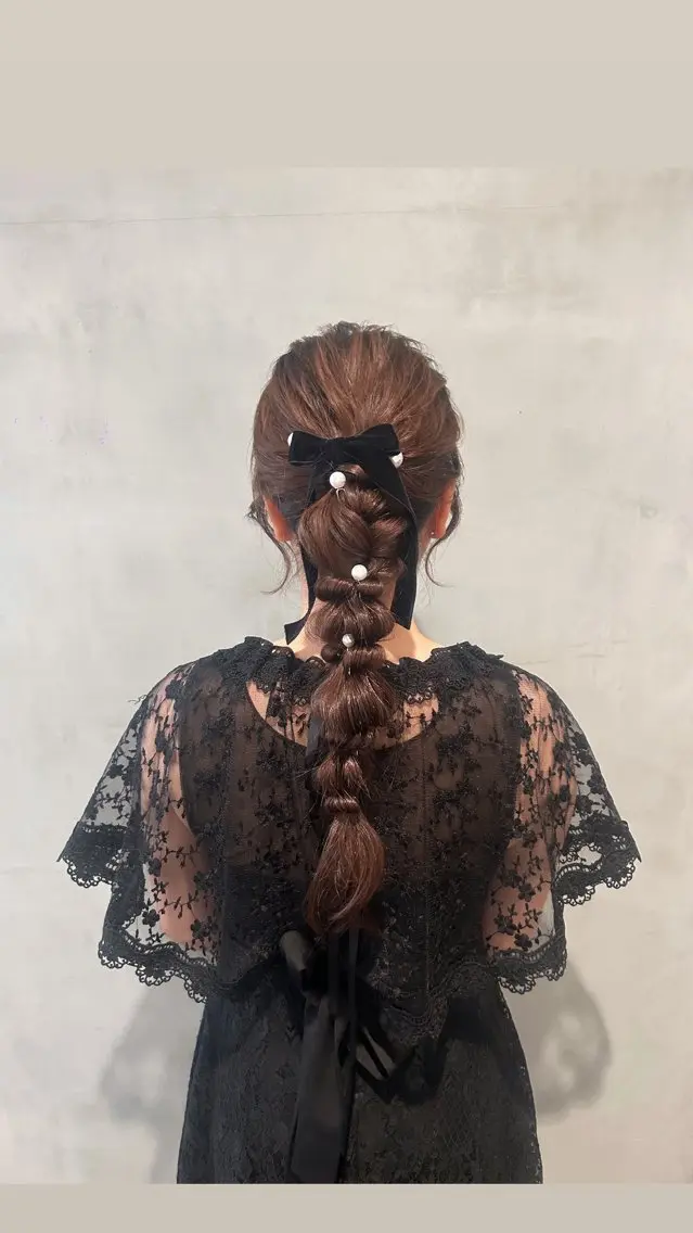 ロング ヘアアレンジ ヘアセット タナカ カナ🫧のヘアスタイル