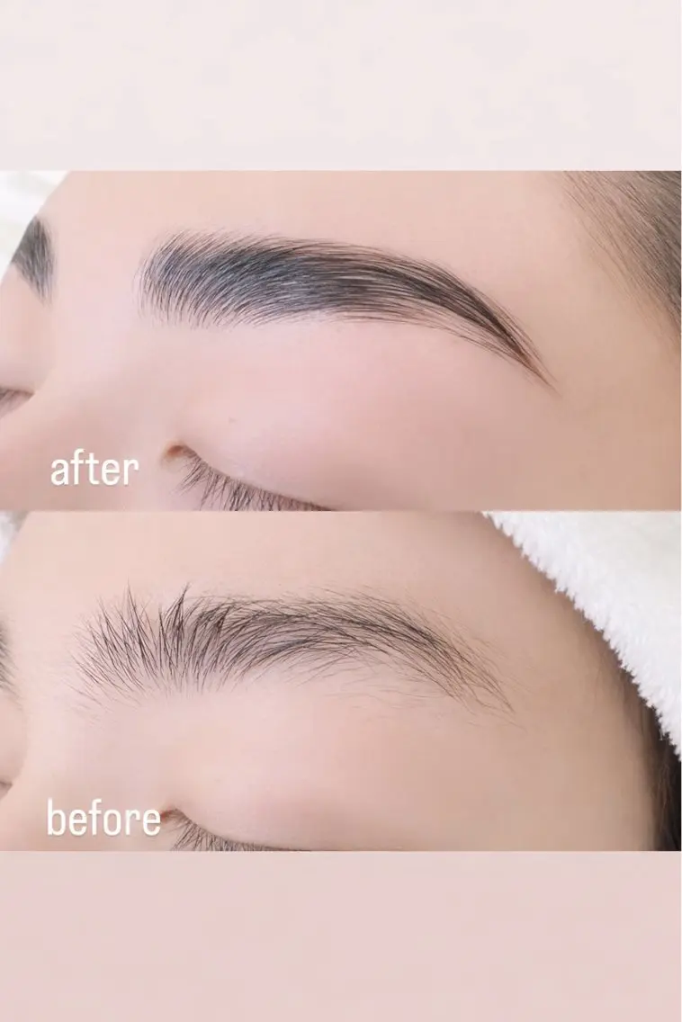 アイブロウ ハリウッドブロウリフト ワックス脱毛 eyelash mUmUのマツエク・マツパデザイン