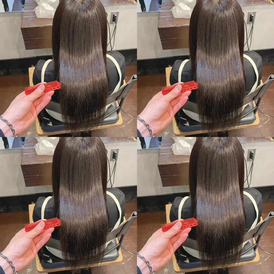 セミロング パーマ 髪質改善 ストレートパーマ 10月限定モニター 髪質改善美髪矯正のヘアスタイル
