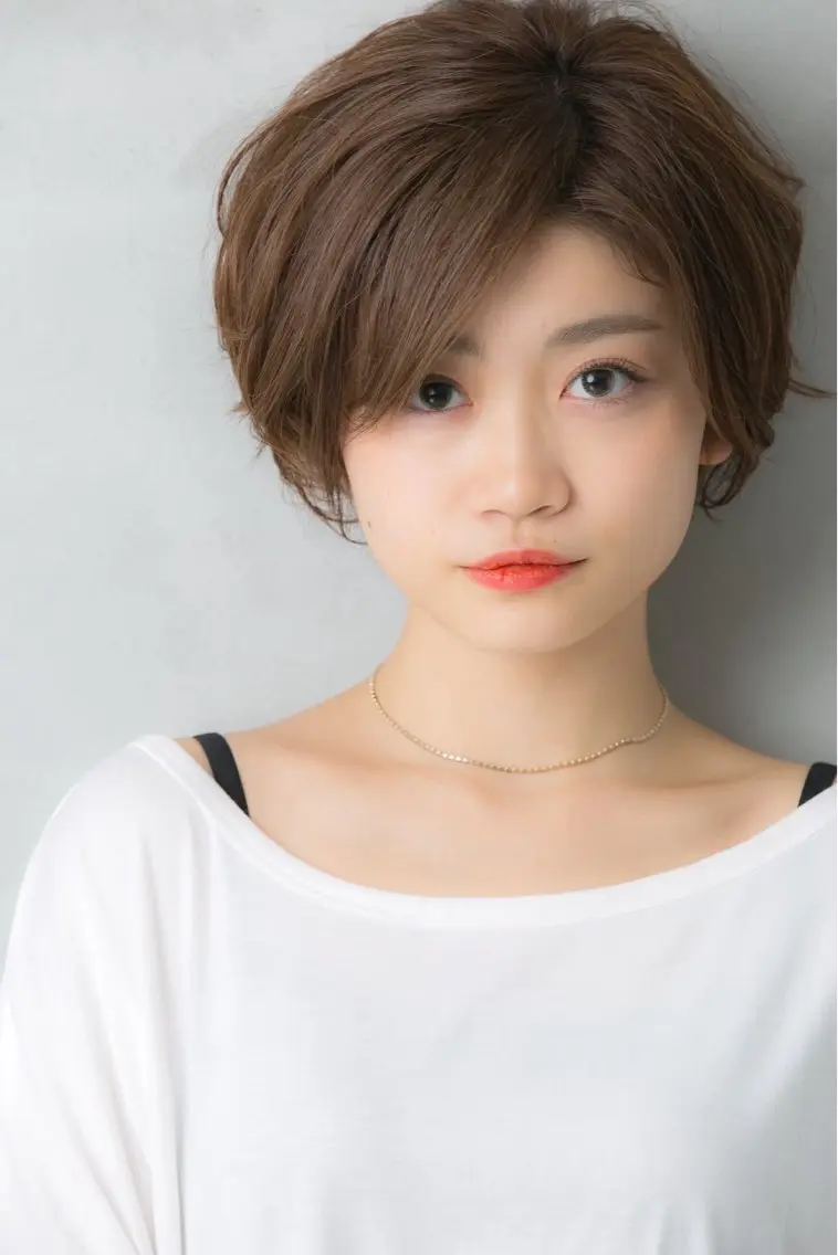 ショート カラー ベージュカラー 透明感カラー ショートヘア 小顔カット 平日オススメ✨ コスパ&タイパ✨山下のヘアスタイル