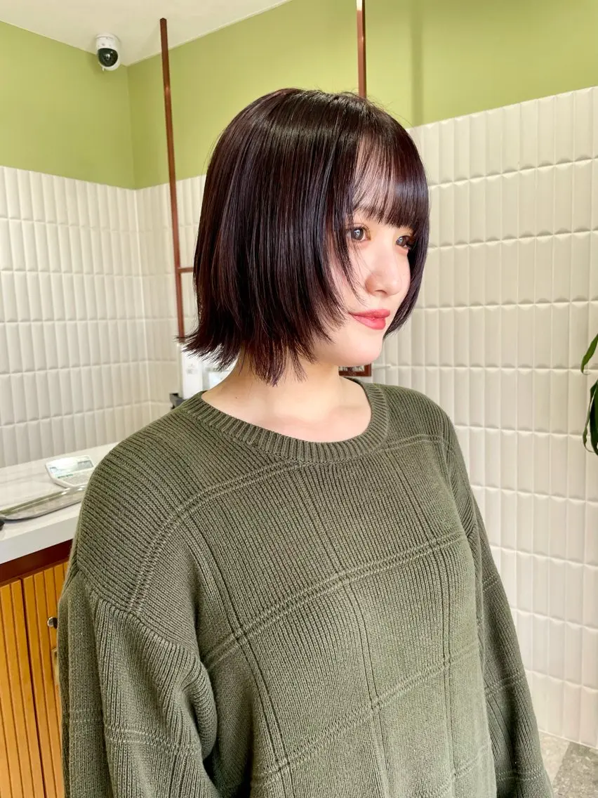 《✨人気No.2✨》似合わせカット+透明感イルミナカラー+艶トリートメントの写真