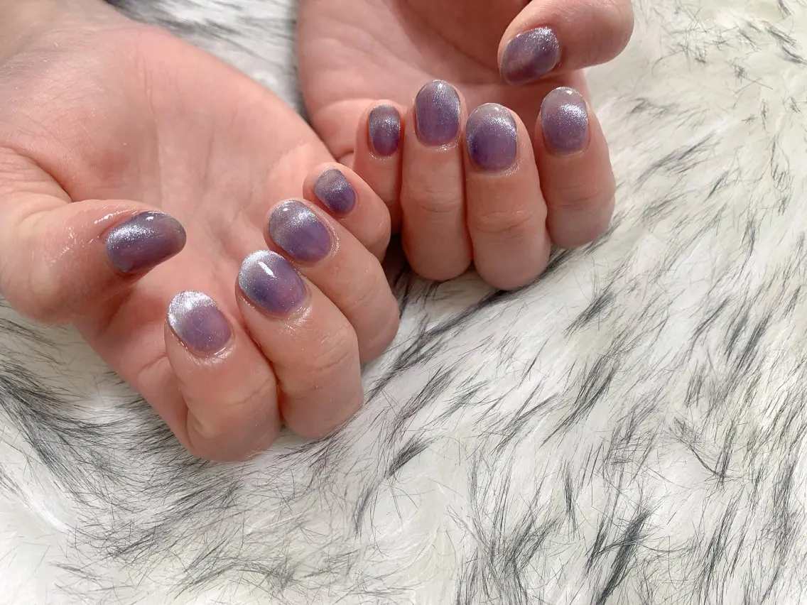ネイル ジェルネイル グラデーション 韓国ネイル マグネットネイル メンズネイル kiki nail たまプラーザのネイルデザイン