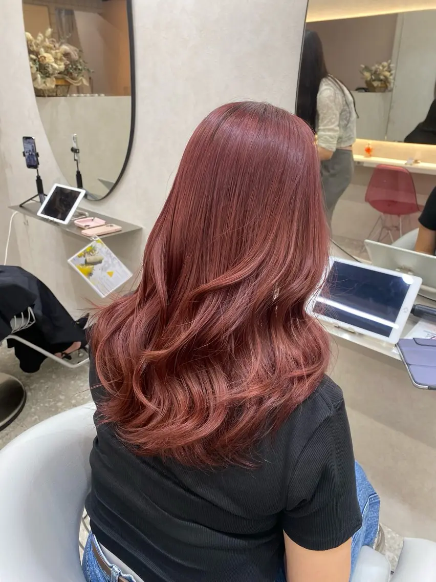 セミロング カラー ヘアアレンジ カット ヘアカラー トリートメント レイヤー/顔周り/ 透明感カラー/ななのヘアスタイル