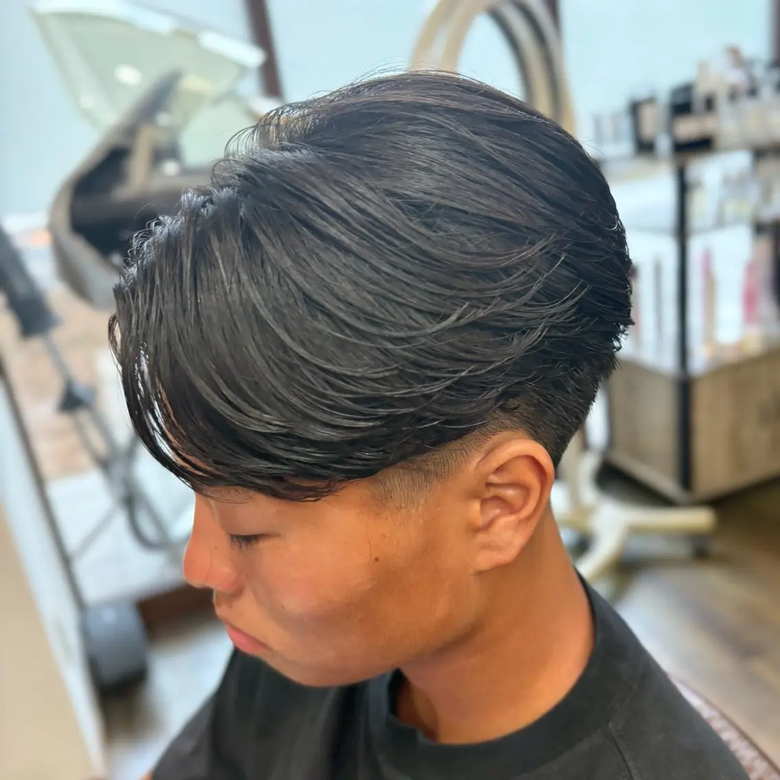 ショート パーマ メンズ フェザーパーマ メンズパーマ カット パーマ トリートメント 💈直毛×ツイスパの プロ🥷清水真之介のヘアスタイル