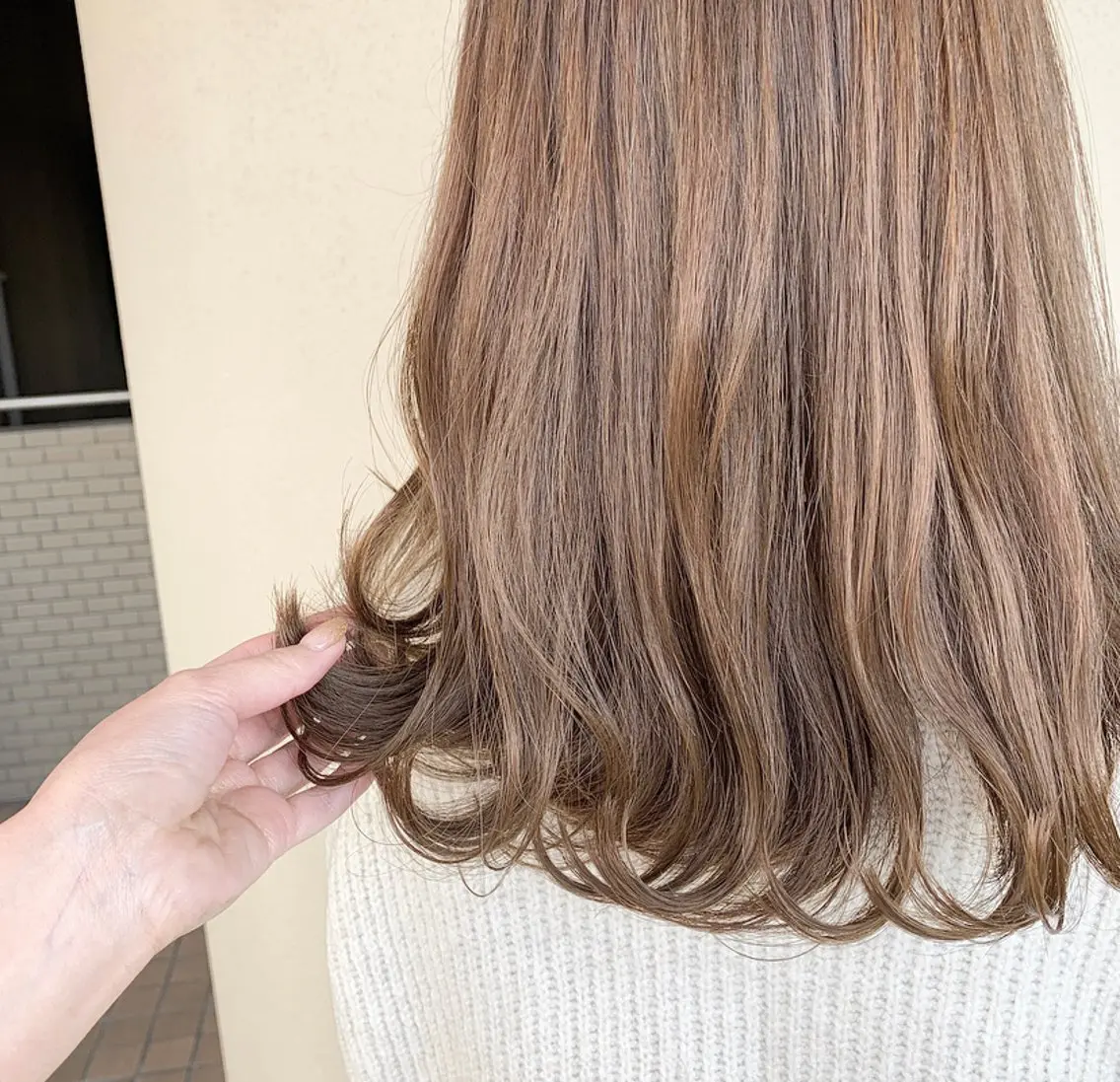 ミディアム カラー ブラウンカラー カット ヘアカラー トリートメント regalo Acari🍎のヘアスタイル