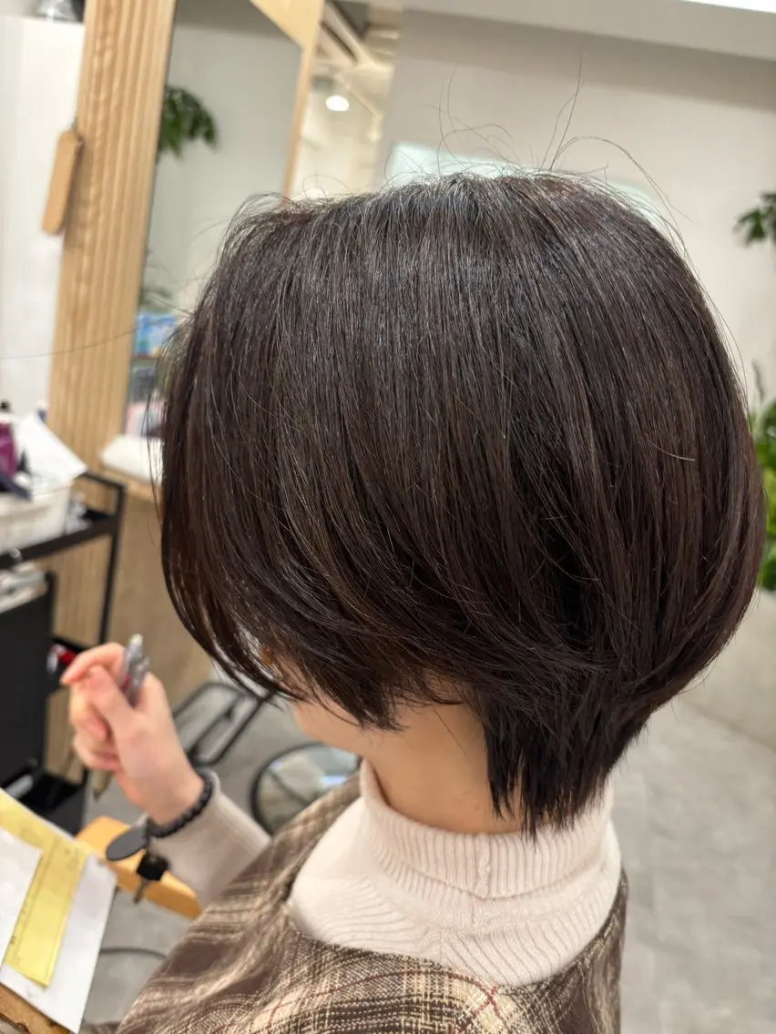 ショート カラー カット ヘアカラー トリートメント ❄️中野侑香❄️ ハイライト/ブリーチのヘアスタイル