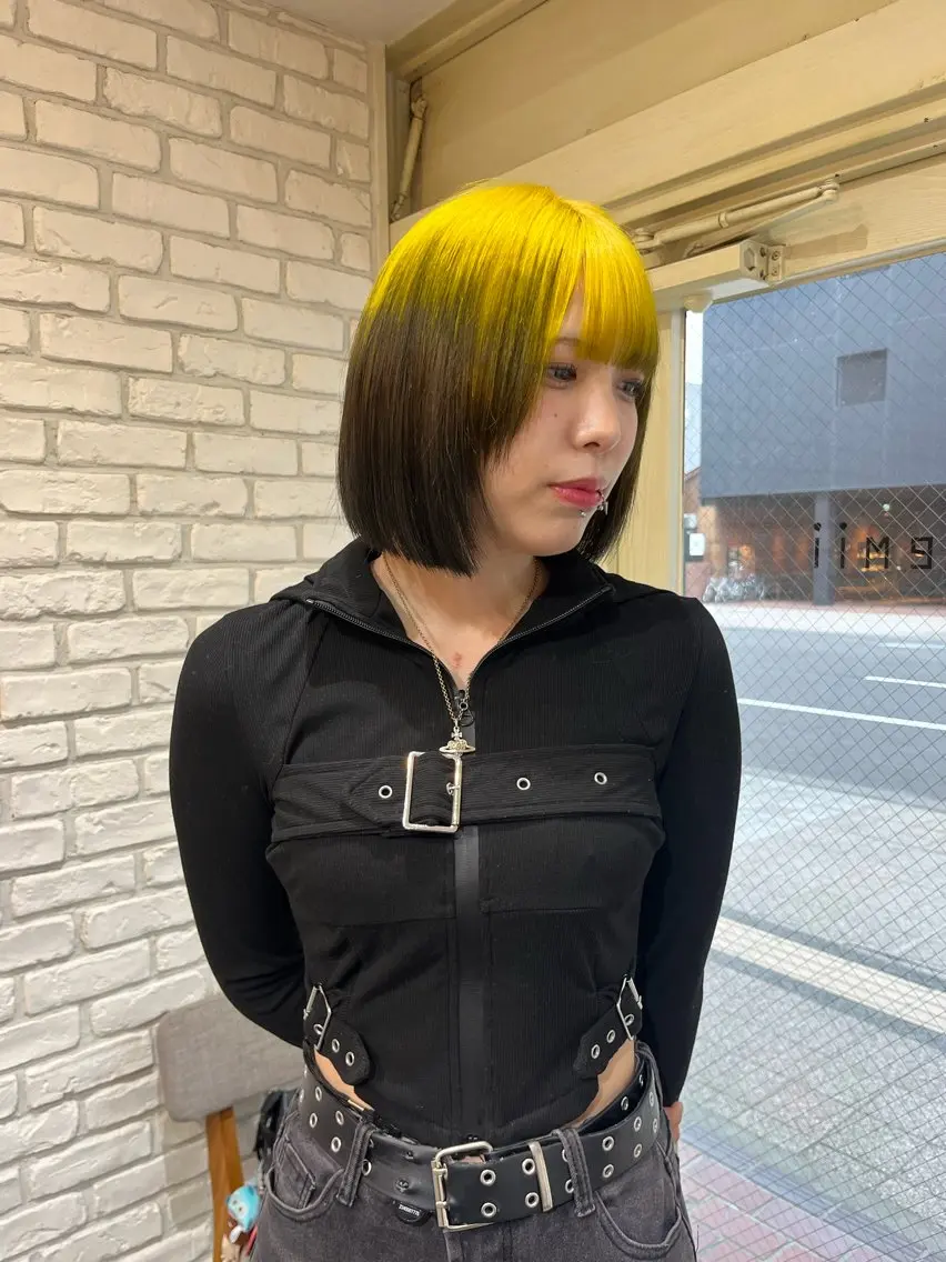 ショート カラー ヘアカラー トリートメント ミジュ/ ショートモデル募集のヘアスタイル