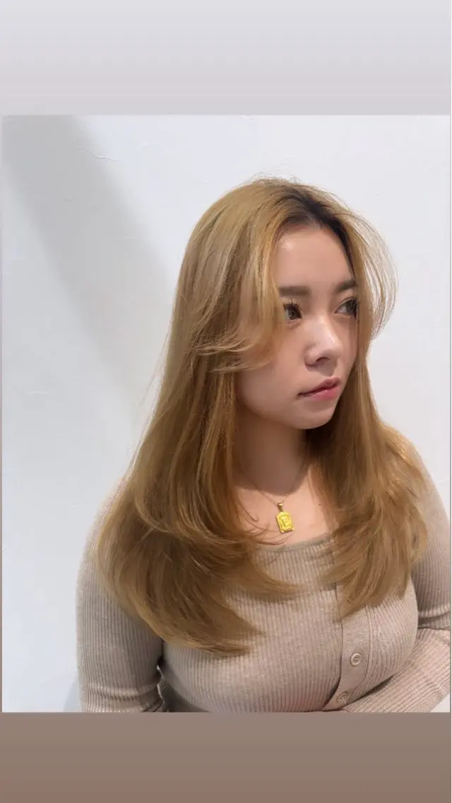 ロング レイヤーカット カット 髪質改善×艶カラー Haruのヘアスタイル