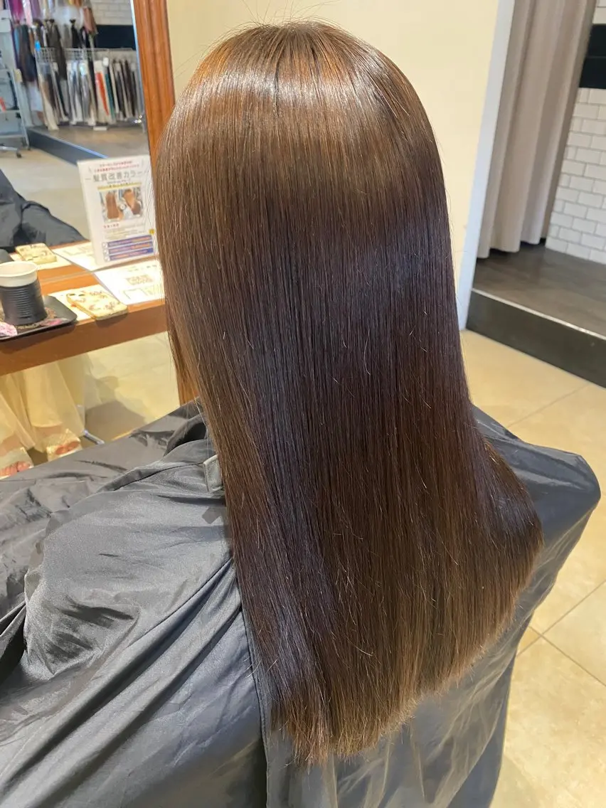 ロング 縮毛矯正 Conon 響のヘアスタイル