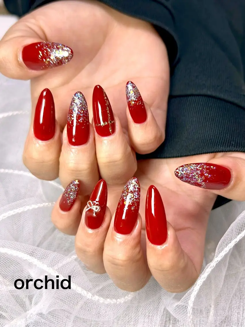 ネイル ハンドネイル orchid ♡オーキッドのネイルデザイン