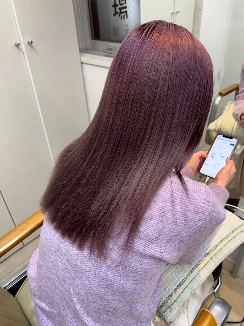 セミロング ヘアカラー HARUKA /ボブカットのヘアスタイル