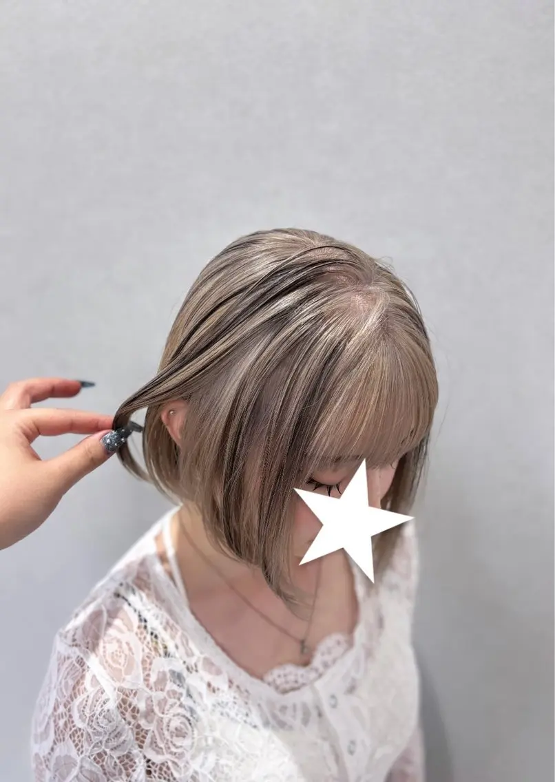 ショート カラー ヘアカラー 🦋ハイライト/ カラー/こなつ🦋のヘアスタイル