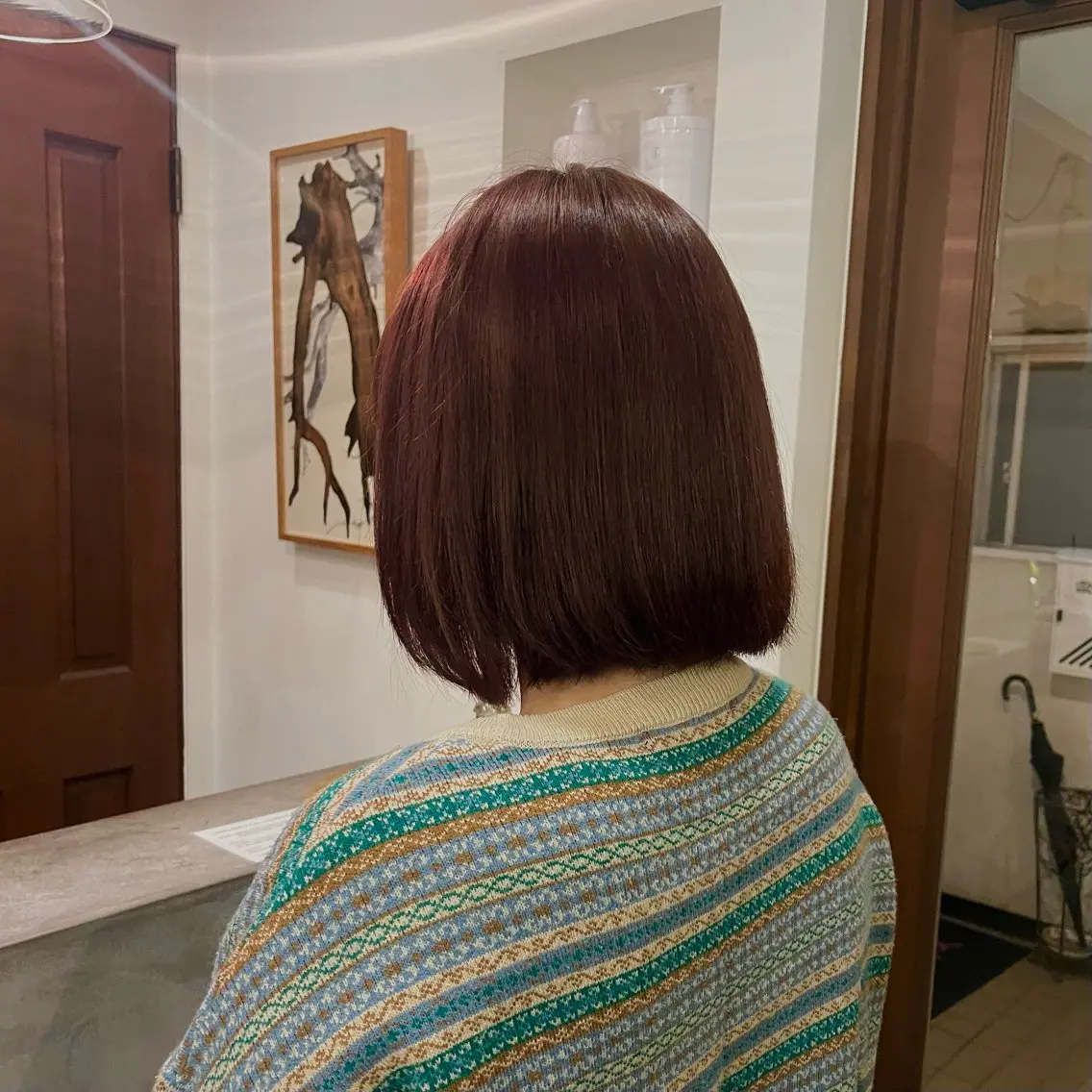 ミディアム 高原 優のヘアスタイル