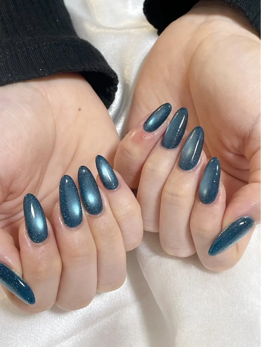 ネイル アニマル柄 オーロラネイル フラッシュネイル フラッシュマグ フットネイル ハンドネイル kiki nail たまプラーザのネイルデザイン
