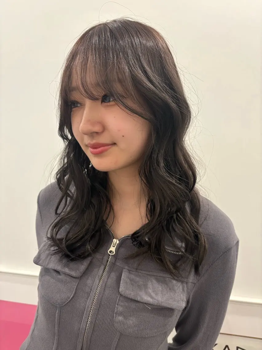 セミロング ヘアカラー 🤎海外ヘア/ブリー チ/SHIORI🎀のヘアスタイル