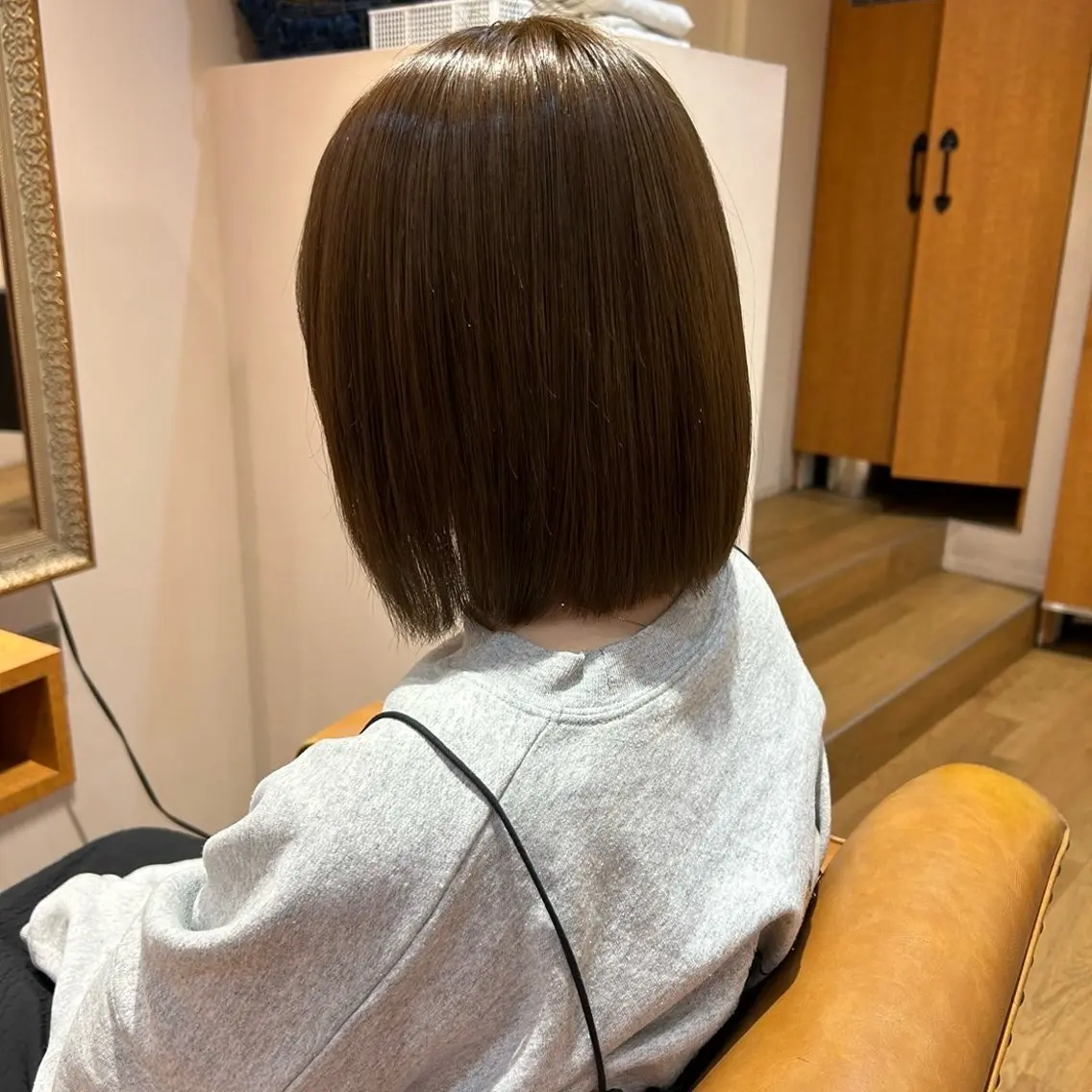 🧸ミルクティーカラー(ブリーチ無し)＋トリートメント🧸の写真
