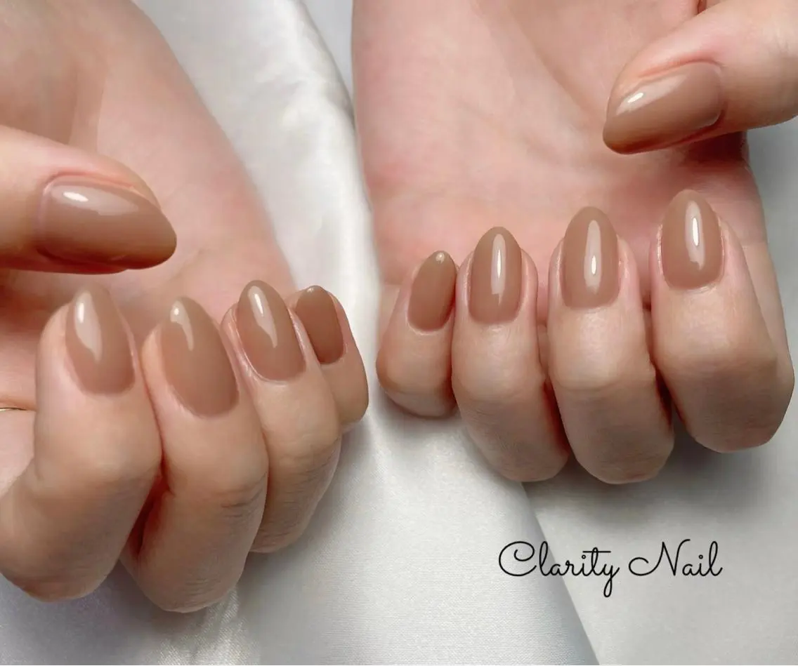 ネイル ワンカラーネイル ハンドネイル Clarity Nailのネイルデザイン