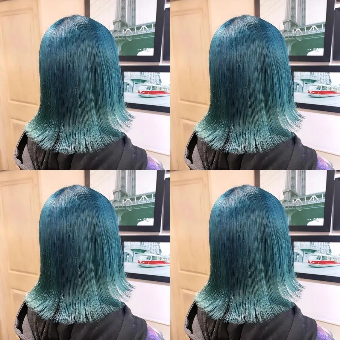 ミディアム カラー エメラルドグリーン 🌟トップデザイナー 高橋🌟のヘアスタイル