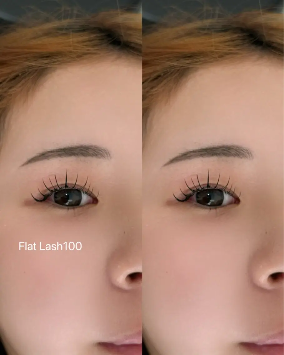 マツエク・マツパ フラットラッシュ 一重×まつ毛パーマ SAE eyelashのマツエク・マツパデザイン
