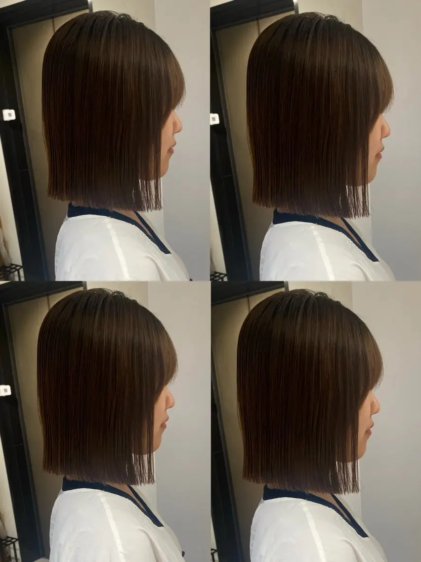 全体似合わせカット+顔まわり縮毛矯正🪽の写真