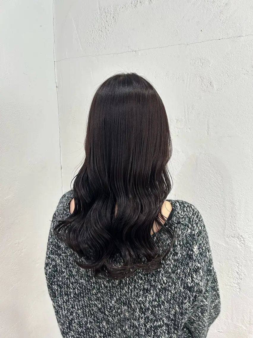 ロング カラー ディープラベンダー ラベンダーカラー ヘアカラー ♛︎ きっか ♛︎ ヘアアレンジ🩵のヘアスタイル