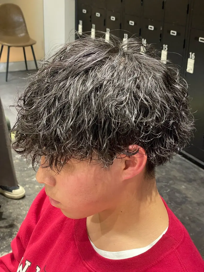 パーマ メンズ カット パーマ 💈メンズ職人 ルキト💈のヘアスタイル