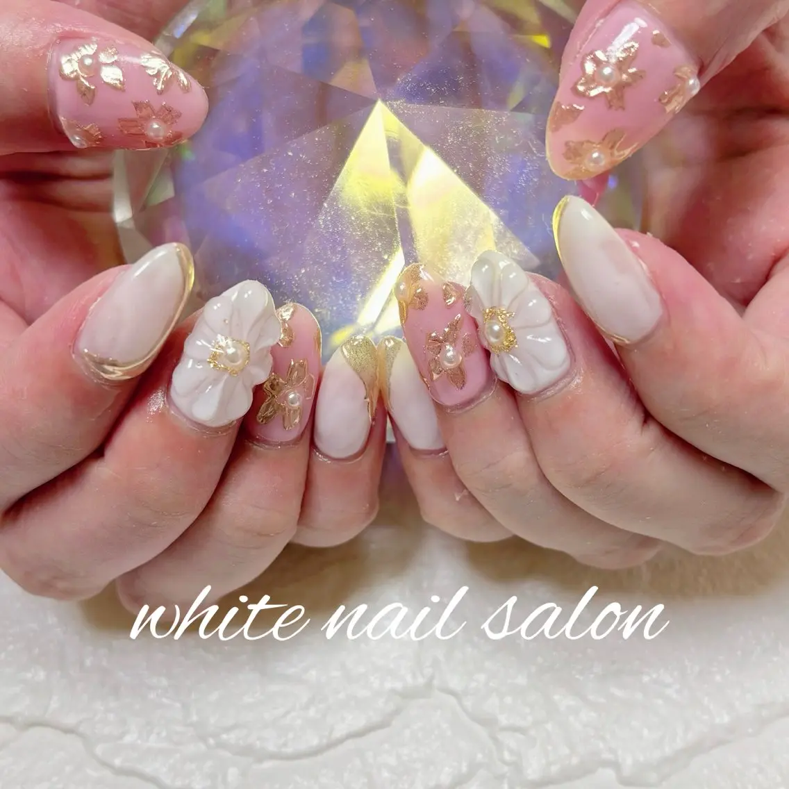 ネイル フットネイル ハンドネイル white nail salonのネイルデザイン