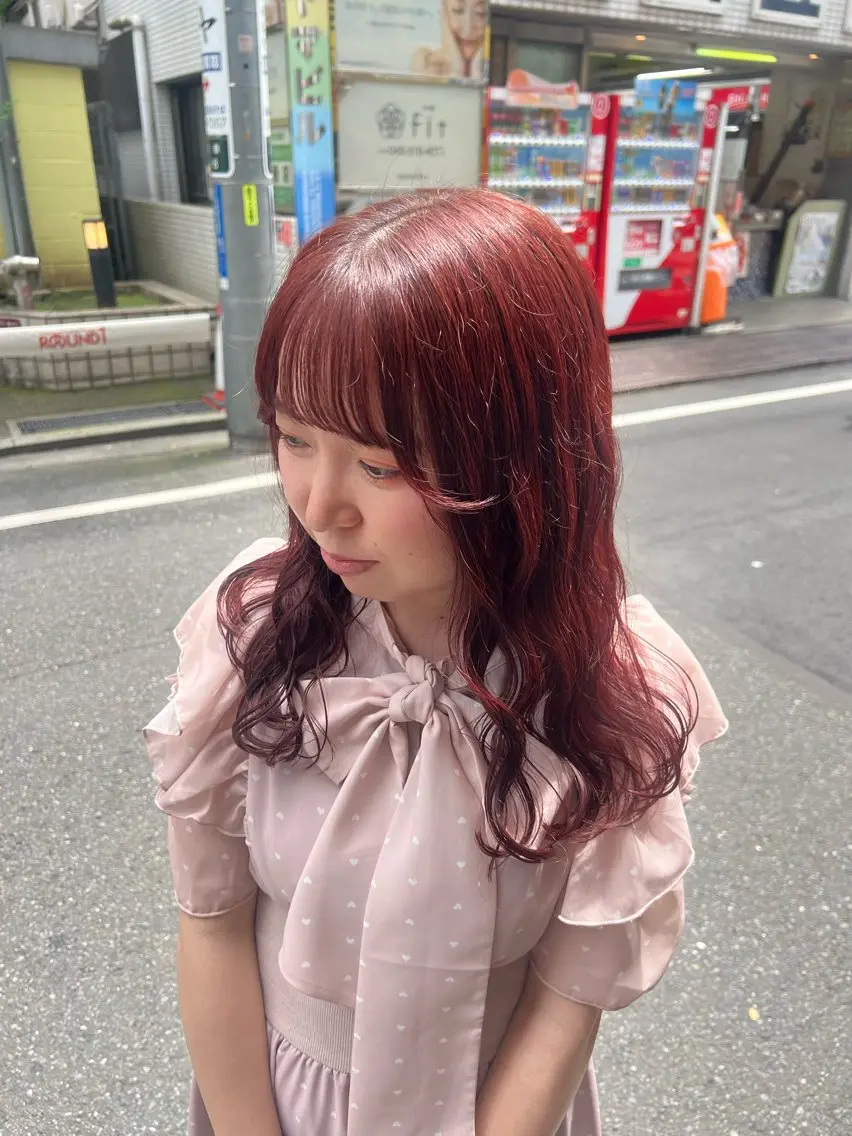 セミロング カラー ブリーチ ブラウンカラー ブリーチなしカラー ピンクカラー ピンクブラウン 🌷川崎/ボブ/ アレンジ/コトネ🌷のその他イメージ