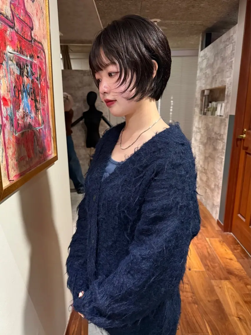 ショート カラー 似合わせカット カット ヘアカラー トリートメント mai / linoah˚✧のヘアスタイル