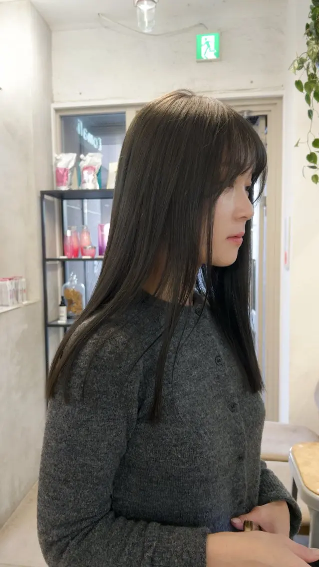 セミロング カラー カット ヘアカラー トリートメント ❕マンツーマン施術❕ 🍊Moemiのヘアスタイル